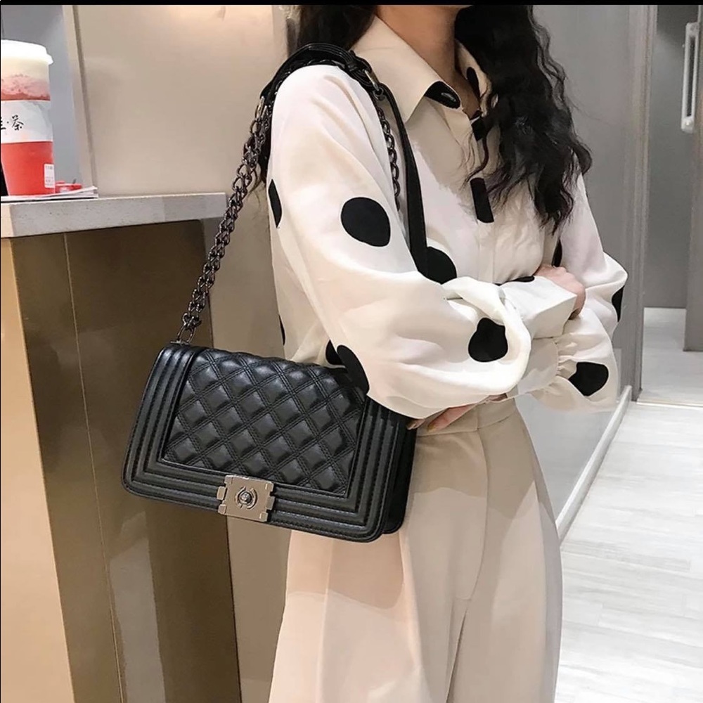 Faux Leather Quilted Sling Bag Purse Collection